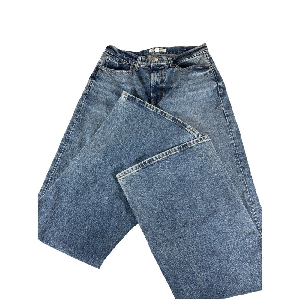 Banana Republic Urban Flared Leg Stretch Jeans Womens 2 Blue Dark Wash Denim